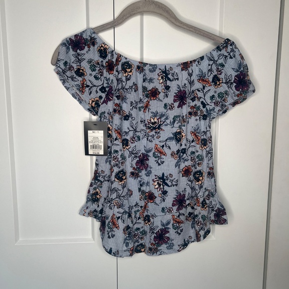 Art Class Floral Flutter Sleeve Top NWT Girl's Size Medium 7-8 - Picture 5 of 5